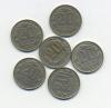 Монеты СССР 20 копеек 1952-1957 г 6 шт 1952-1957г