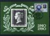 Картмаксимум. СССР 1990 г. 150 лет первой в мире почтовой марке. 1990г