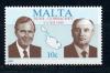 Почтовая марка. Мальта 1989 г. Мальтийский саммит. № 830 1989г