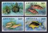 Почтовые марки. Антигуа. 1976 г. Рыбы. №438-441. 1976г