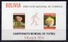 Почтовые марки. Боливия, 1973 г. Футбол. Бл. 36. Безз. Mi 42,00 € 1973г