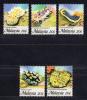 Почтовые марки. Малайзия, 1988 г. №387-391. Жизнь в море. 1988г
