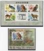 Почтовые марки. КНДР, 2001 г. Бл. 501, 502. Охраняемые животные. Безз. 2001г