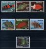 Почтовые марки. Лаос. 1987г. Рыбы. №1038-1044. 1987г