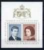 Почтовые марки. Лихтенштейн 1967г. Принц Ганс Адам и графиня Мари Агла Кински — свадьба. Блок №7. 1967г