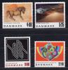 Почтовые марки. Дания, 2000-2001.№1261-1262, 1285-86. Живопись. Современное искусство. (Mi 16 e) 2000-2001г