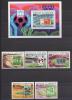 Почтовые марки. В.Вольта. 1979. Футбол. №740-744. Блок №52. Надпечатка. 1979г