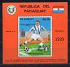 Почтовые марки. Парагвай, 1974 г. Бл. 225. Футбол. (См.сост) 1974г