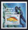 Почтовые марки. Гренада. 1984г. Рыбы. Блок №126 (№1303). 1984г