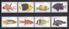 Почтовые марки. Суринам. 1979г. Рыбы. №869-876. 1979г