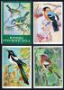 Комплект открыток. СССР 1979 г. Птицы русского леса. 16 открыток (полный). 1979г