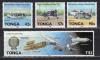Почтовые марки. Тонга. 1989г. Авиация. Космос. Шаттл. Надпечатка SPECIMEN. №1093-1096. 1989г