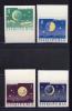 Почтовые марки. Албания. 1964г. Космос. Год спокойного Солнца. №844в-847в. Беззубц. 1964г