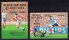 Почтовые марки. Замбия, 2002 г. Бл.98-99. Футбол. 2002г