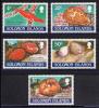 Почтовые марки. Соломоновы о-ва. 1990г. Морская Флора и Фауна. №726-730. 1990г