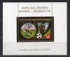 Почтовые марки. Экваториальная Гвинея, 1974 г. Люкс-блок. Бл. 84. Фольга. Золото. Футбол. 1974г
