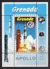 Почтовый блок. Гренада 1971 г. Космос. Аполлон. № 16 1971г
