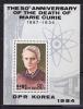 Почтовые марки. КНДР. 1984 г. В1 188. Мария Кюри 1984г