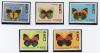 Почтовые марки. Перу, 1990 г. Бабочки. №1419-1423. 1990г