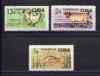 Почтовые марки. Куба. 1964г. Рыбы и Домашние животные. №896-898. 1964г