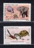 Почтовые марки. ЦАР. 1971г. Животные. №227-228. 1971г