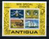 Почтовые марки. Антигуа. 1976г. Телефон. Космос. Блок №27. 1976г