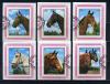 Почтовые марки. Шарджа. 1972г. Лошади. №1276-1281. Люкс-блоки. 1972г
