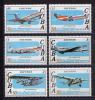 Почтовые марки. Куба. 1979. Самолёты. №2430-2435. 1979г