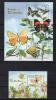Почтовые марки. Сент-Киттс. 2005г. Бабочки. МЛ  №852-855. Блок №70. 2005г