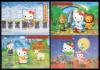 Почтовые марки. Гайана. 2001г. Мультфильм. Хеллоу Китти. Комплект. Блок №697-707. 2001г