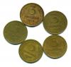 Монеты СССР. 3 копейки 1949-1956 г. 5 шт. 1949-1956г