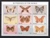 Почтовые марки. Невис. 1997г. Бабочки. №1098-1106. МЛ. 1997г