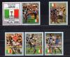 Почтовые марки. Парагвай, 1991 г. Футбол. ЧМ. Надпечатка. №4522-4526. 1991г
