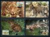 Картмаксимум. Белиз 1983 г. Ягуар. WWF. № 719-722. 1983г