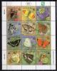 Почтовые марки. Маршалы, 2001 г. Бабочки. №1436-1447. МЛ. (24,0 е) 2001г