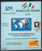 Почтовые марки. Парагвай, 1978 г. Карта мира. Франческо де Пинедо. Бл. 327. (30,0 е) 1978г