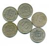 Монеты СССР. 15 копеек 1952-1957 г. 6 шт. 1952-1957г