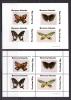 Непочтовые марки. О.Бернера. 1981г. Бабочки. Зубц. + Беззубц. 1981г