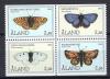 Почтовые марки. Аландские острова, 1994 г. Бабочки. №82-85 1994г