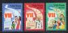 Почтовые марки. Вьетнам. 1991г. Съезд партии. Народное счастье ("Нам солнца не надо.."). №2333-2335. 1991г