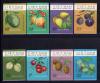 Почтовые марки. Вьетнам, 1975 г. №803-810 b. Флора. Фрукты. Беззуб. 1975г
