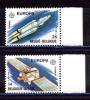 Почтовые марки. Бельгия 1991г. Европа. Космос. №2458-2459. 1991г