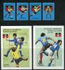 Почтовые марки. Антигуа и Барбуда, 1989 г. Чемпионат мира по футболу 1990 года, Италия. №1252 - 1255, Блок № 160, 161. (Mi 19.00 €) 1989г