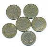 Монеты СССР. 20 копеек 1952-1957 г 6 шт. 1952-1957г