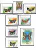 Почтовые марки. Демократическая Республика Мадагаскар, 1992 г. Бабочки. №1367-1373. Бл. 190 1992г