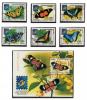 Почтовые марки. Камбоджа, 2001 г. Бабочки. №2186-2191. Бл. 283. 2001г