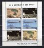 Почтовые марки. Гайана. 1989г. Космос. Дирижабли. №2485-2487. МЛ (Mi: 20.00 Евро). 1989г