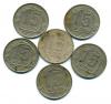 Монеты СССР. 15 копеек 1952-1957 г. 6 шт. 1952-1957г