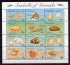 Почтовые марки. Гренада. 1993г. Ракушки. №3306-3311. МЛ. 1993г