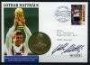 Номерной КПД с медалью и автографом. Мальдивы 1992 г. Футбол. Лотар Маттеус. WOW ! 1992г